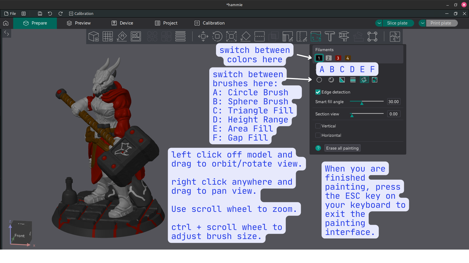 Screenshot of Cura Machine Settings for BLTouch