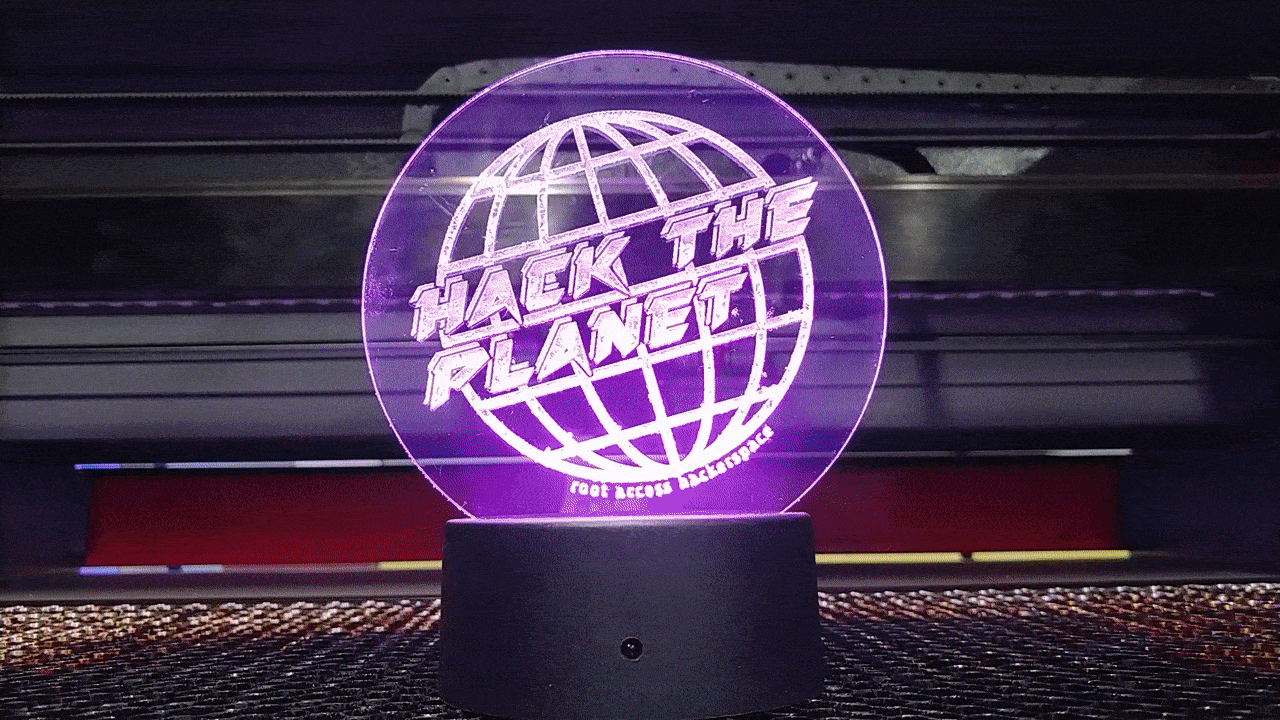 Laser Cut Edge-Lit Acrylic Display